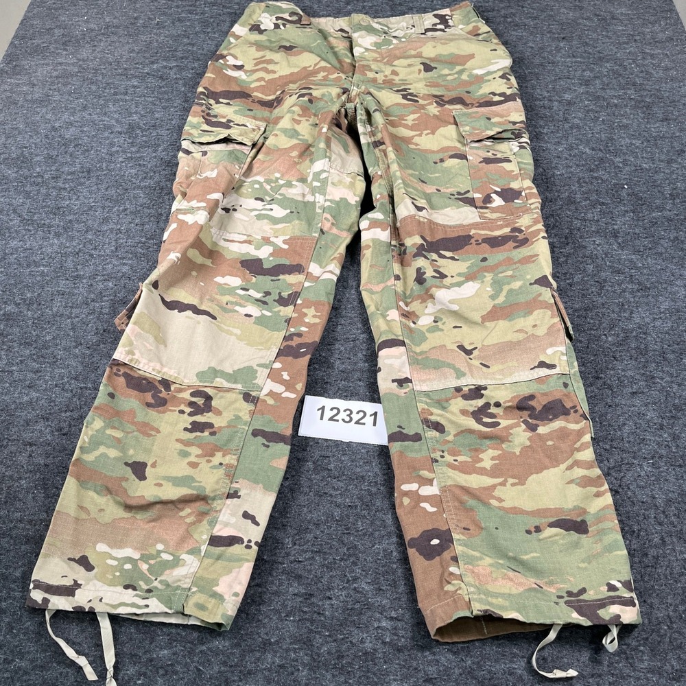 US Army Cargo Pants Mens Medium Multicolor Camouflage Insect Shield Tactical OCP